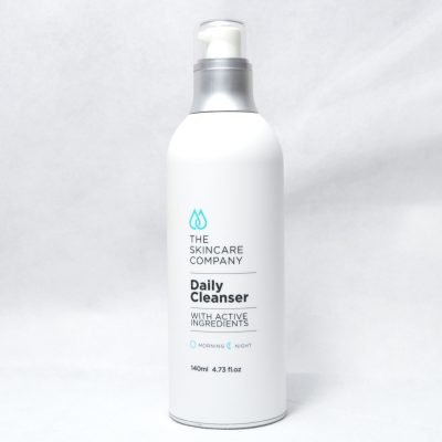 A white bottle of Daily Cleanser